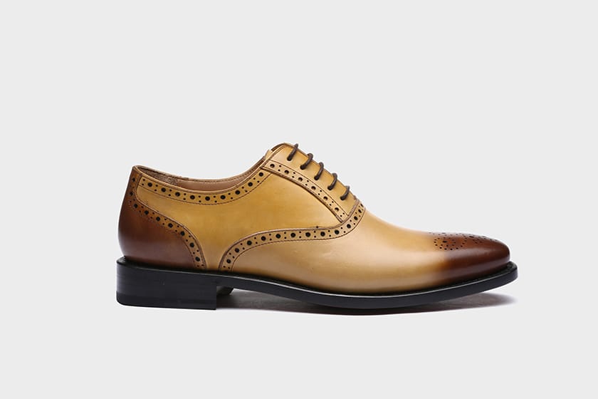 半布洛克牛津鞋