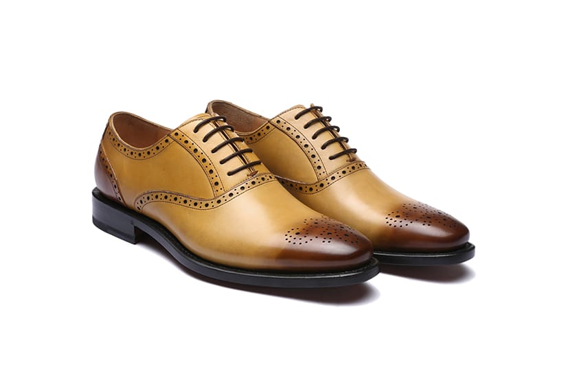 半布洛克牛津鞋